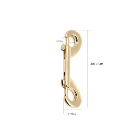 Karabińczyk Gold Double Ends Clips Liebe Seele