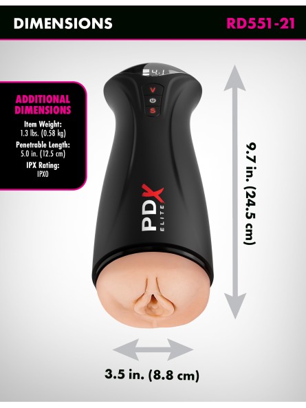 Masturbator automatyczny Fuck-Gasm Light PDX ELITE