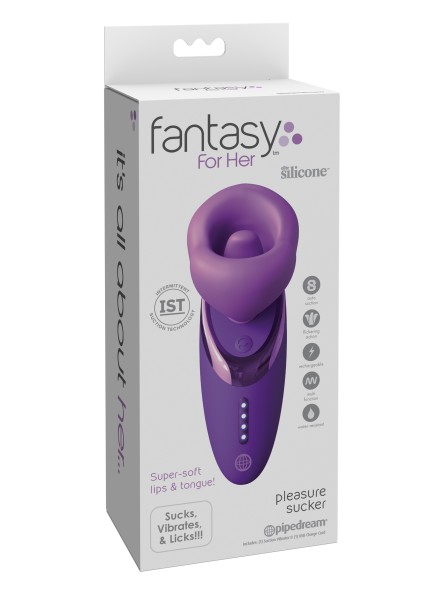 Stymulator łechtaczki Pleasure Sucker Purple Fantasy For Her