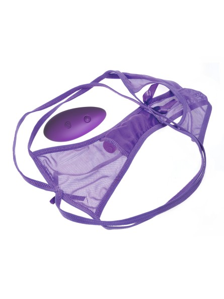 Bielizna z wibratorem Petite Panty Thrill-Her Purple Fantasy For Her