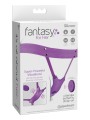 Uprząż z wibratorem Hands Free Strap On 1 Motor Fantasy For Her