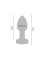 Wibrujący korek analny The Glider Vibrating Plug Small Toy Joy