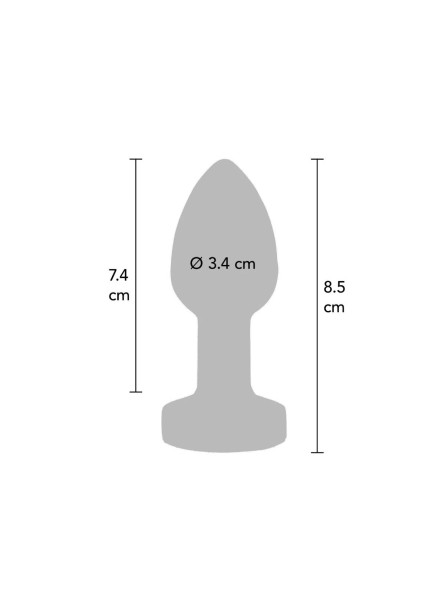 Wibrujący korek analny The Glider Vibrating Plug Medium Toy Joy