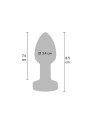 Wibrujący korek analny The Glider Vibrating Plug Medium Toy Joy