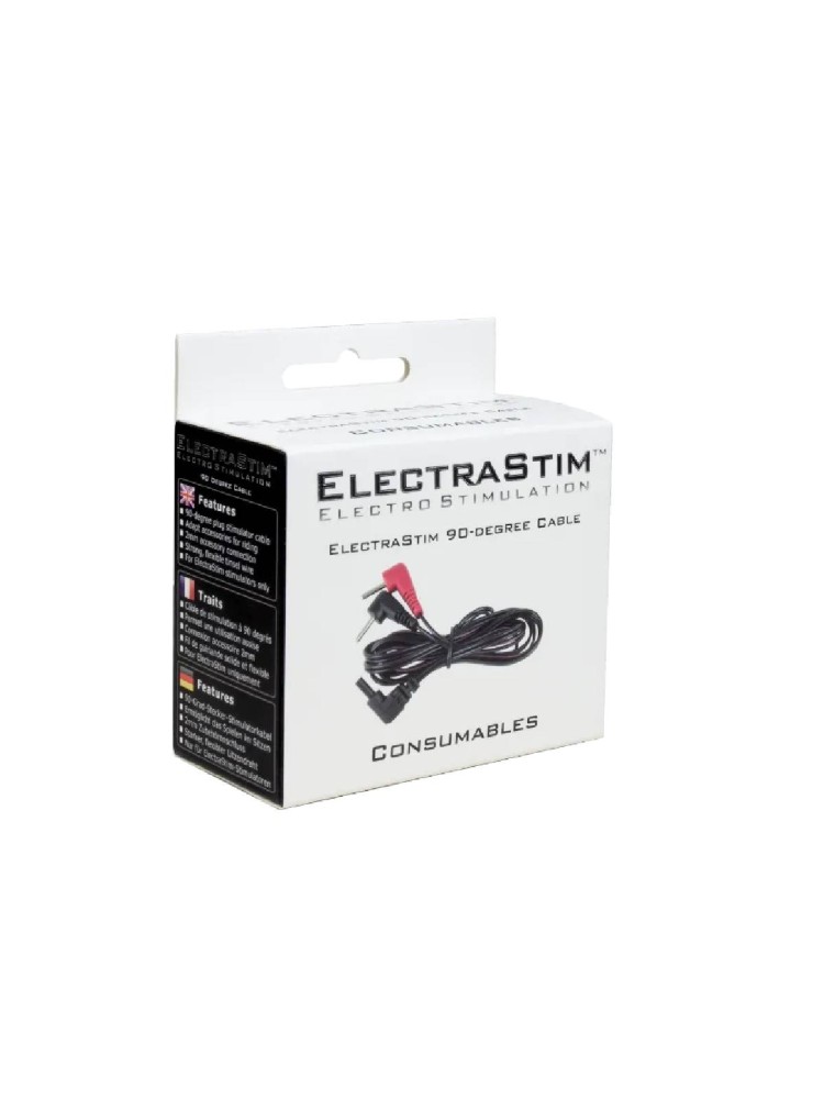90-Degree Stimulator Cables (2x) ElectraStim