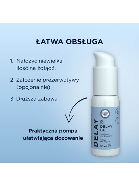 Żel opóźniający Delay Gel 50ml Mister Size