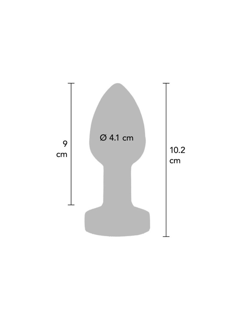 Wibrujący korek analny The Glider Vibrating Plug Large Toy Joy