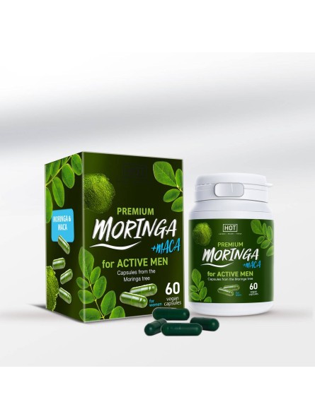 Suplement dla mężczyzn Premium Moringa Active Men Caps 60 Stk. Hot