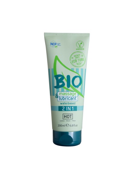 Lubrykant wodny Bio massage & lubricant waterbased 2in1 200ml Hot