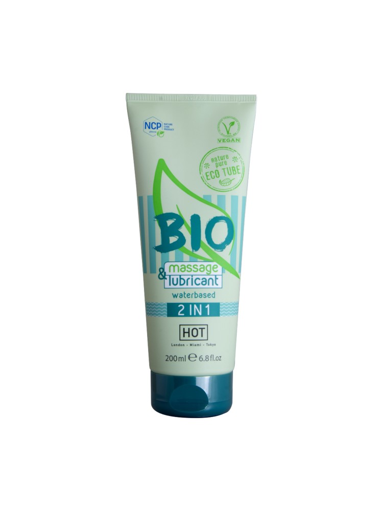 Lubrykant wodny Bio massage & lubricant waterbased 2in1 200ml Hot