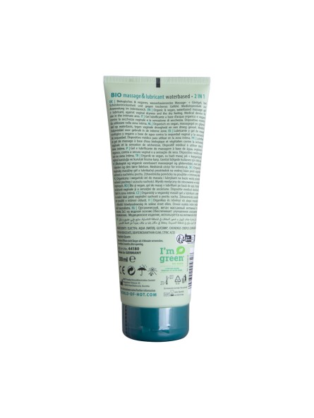 Lubrykant wodny Bio massage & lubricant waterbased 2in1 200ml Hot