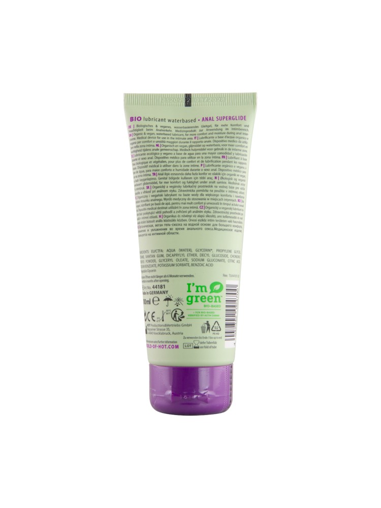 Lubrykant wodny Bio lubricant waterbased Superglide Anal 100ml Hot