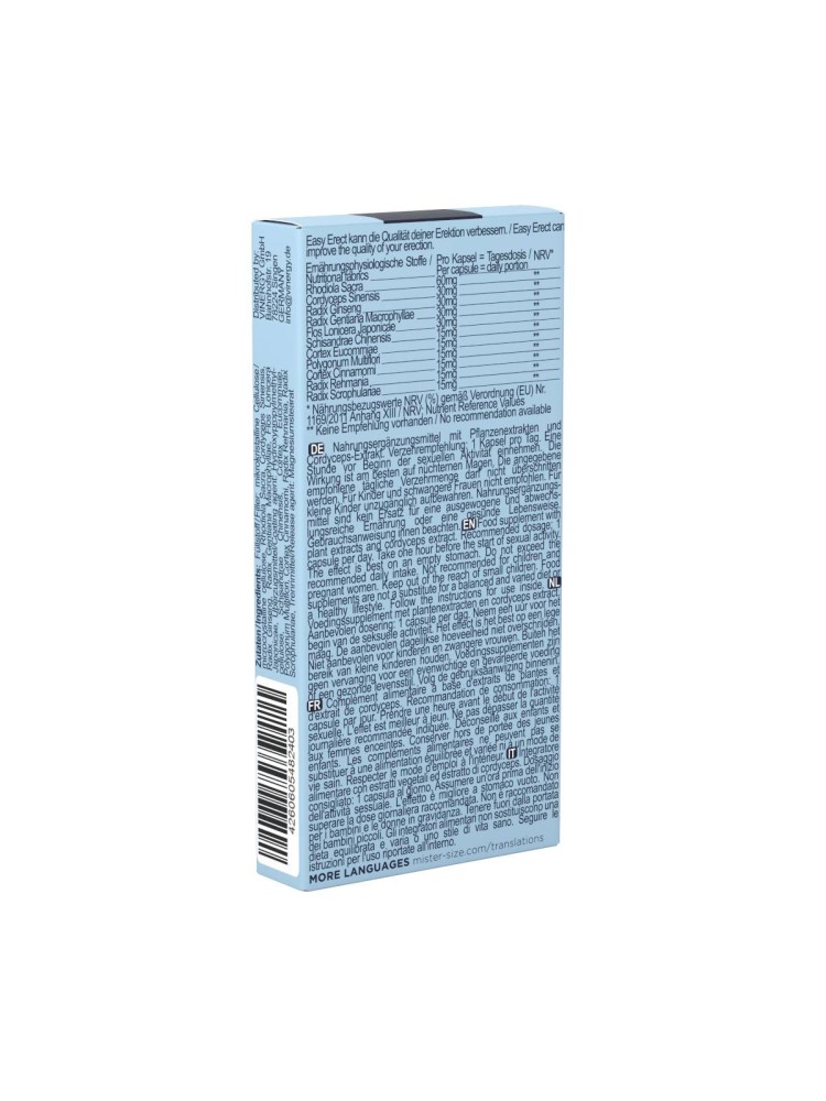 Kapsułki wspomagające erekcję Easy Erect 5 Capsules Mister Size