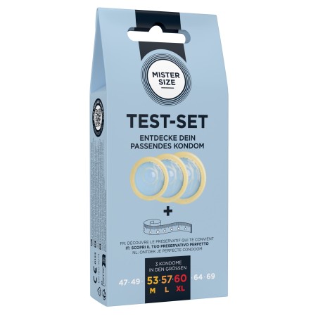 Zestaw prezerwatyw Test-Set 53-57-60 3 Condoms Mister.Size
