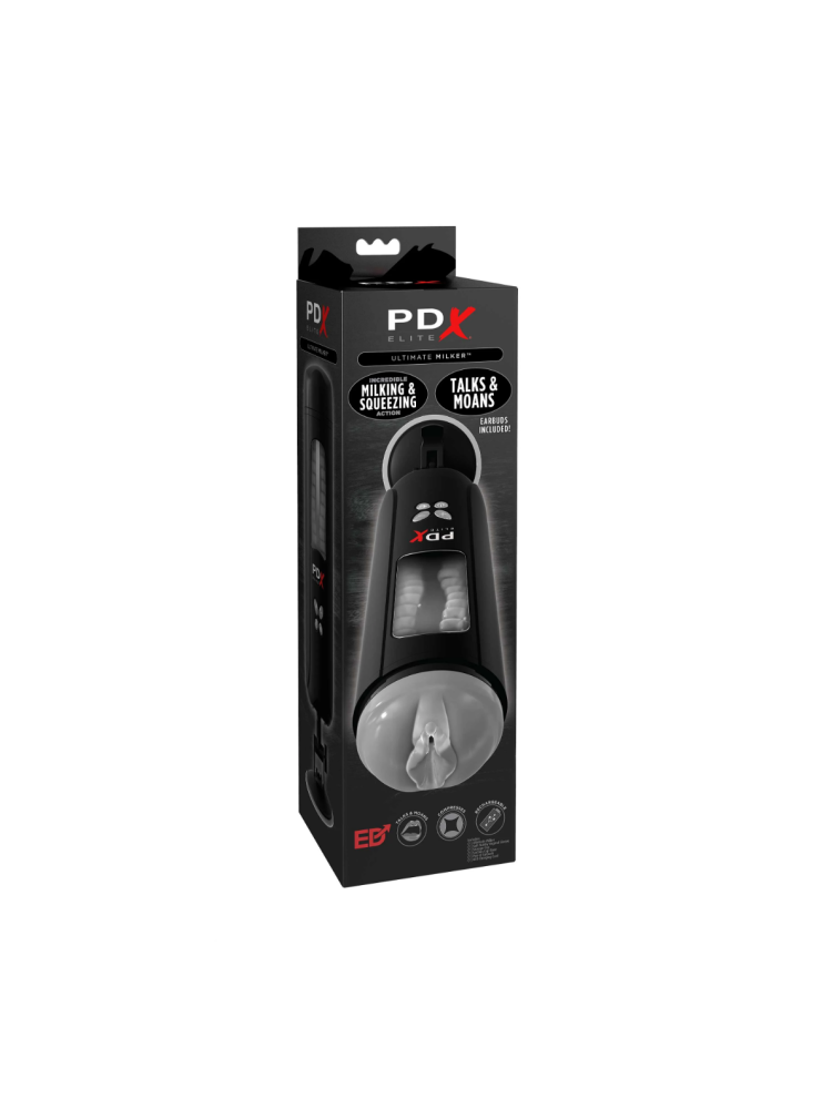 Masturbator Pdx Elite Ultimate Milker Clear Pipedream