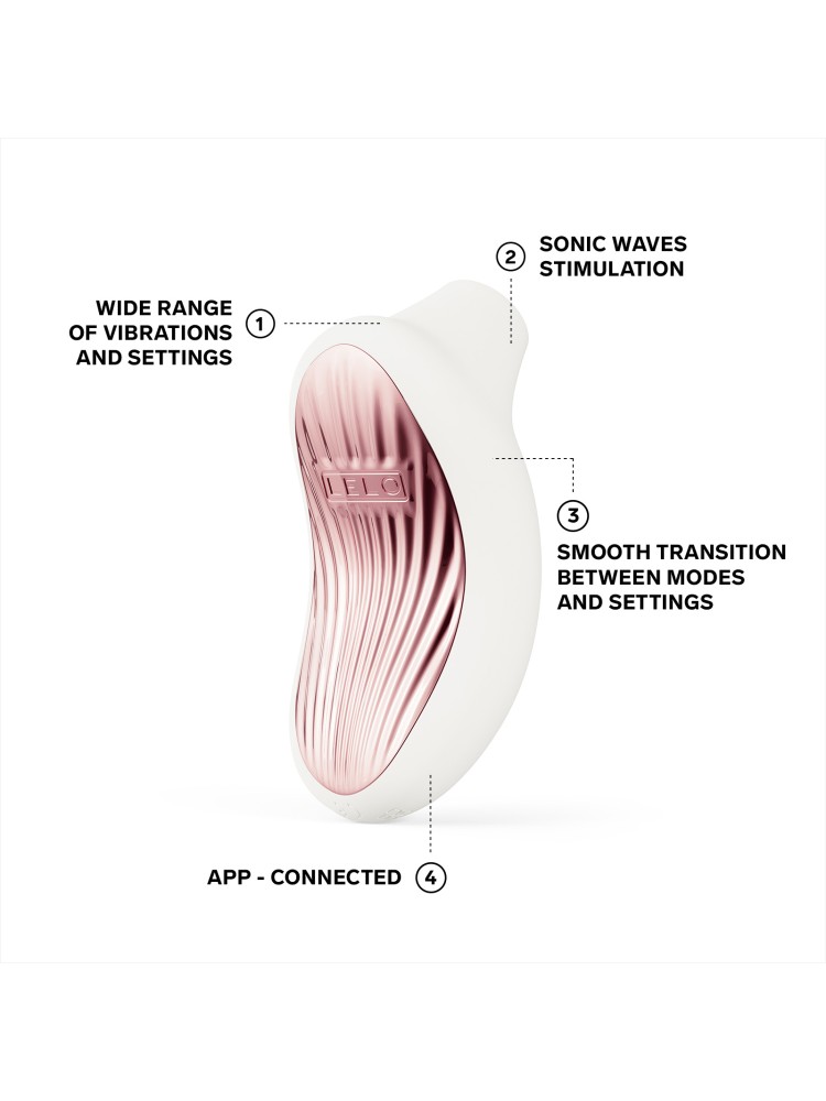 Stymulator łechtaczki sterowany aplikacją Sona 3 Cream LELO