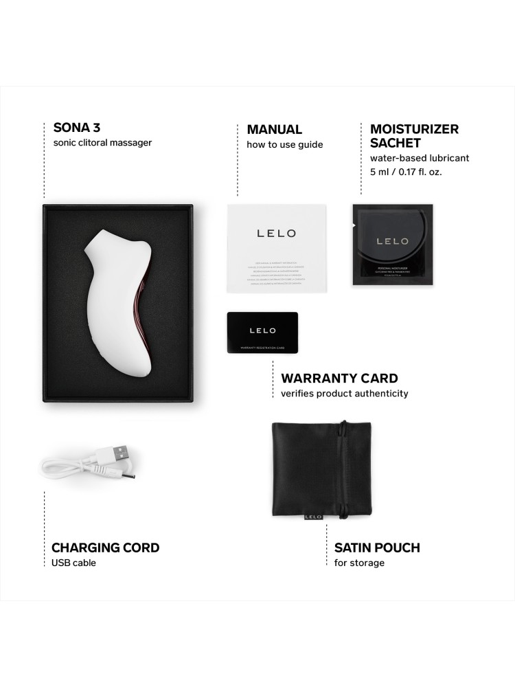 Stymulator łechtaczki sterowany aplikacją Sona 3 Cream LELO