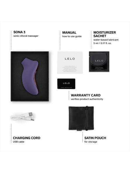 Stymulator łechtaczki sterowany aplikacją Sona 3 Cyber Purple LELO