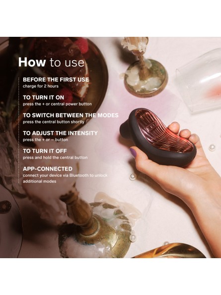 Stymulator łechtaczki sterowany aplikacją Sona 3 Cruise Black LELO