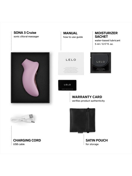 Stymulator łechtaczki sterowany aplikacją Sona 3 Cruise Soft Pink LELO