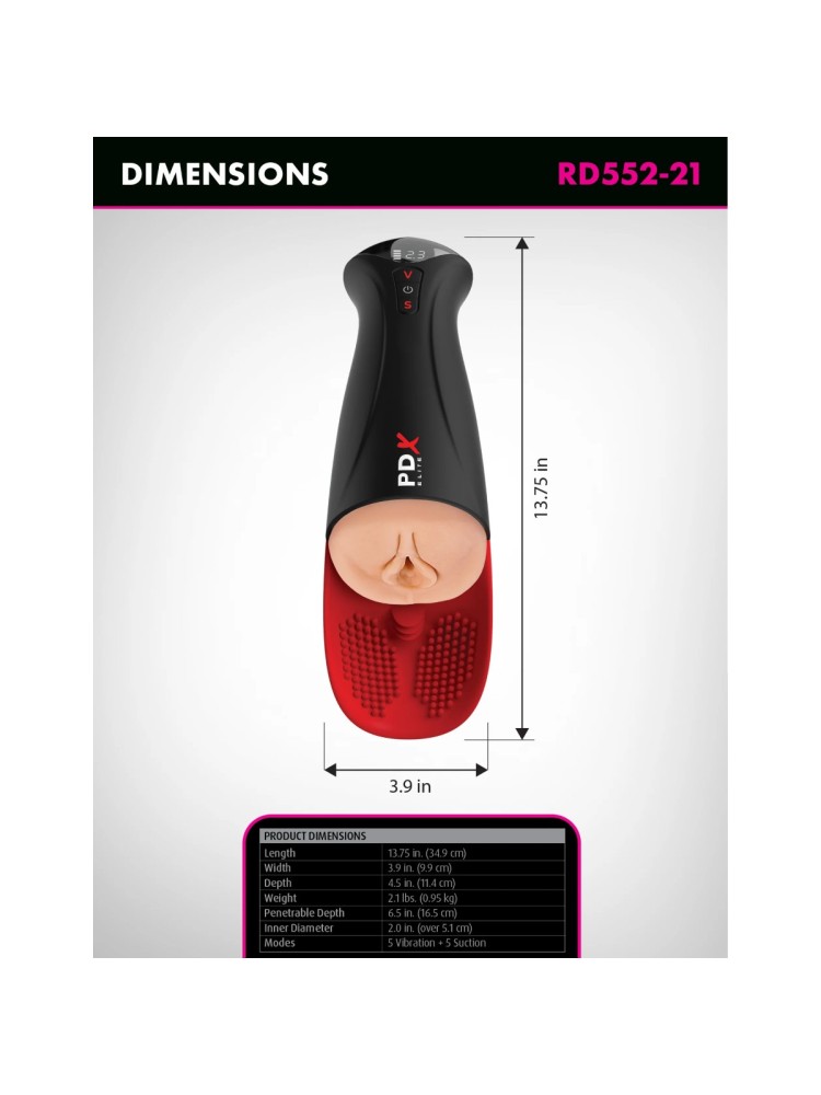Masturbator Fuck-O-Matic XL - Light PDX Elite