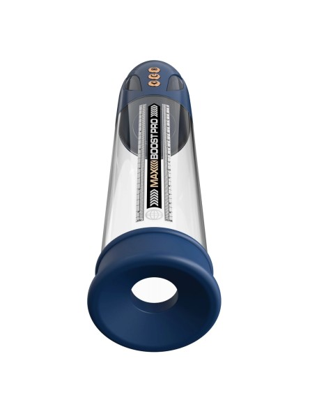 Pompka do penisa Max Boost Pro Flow - Blue/Clear Pump Worx