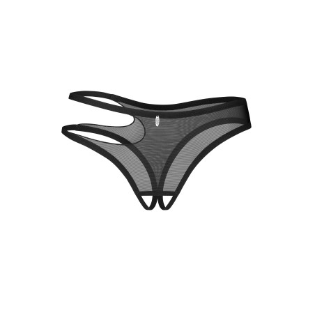 Stringi otwarte czarne Saturis L/XL Obsessive