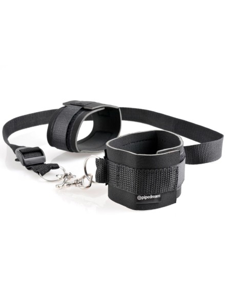 Zestaw do krępowania Cuff & Tether Set - Black Fetish Fantasy Series