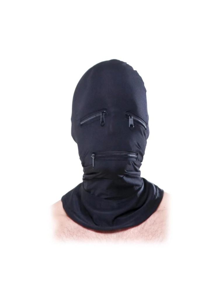 Kaptur z zamkami Zipper Face Hood Fetish Fantasy Series