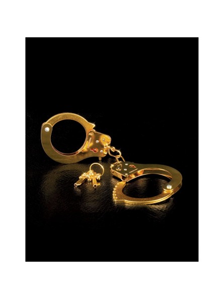 Kajdanki Metal Cuffs Fetish Fantasy Gold