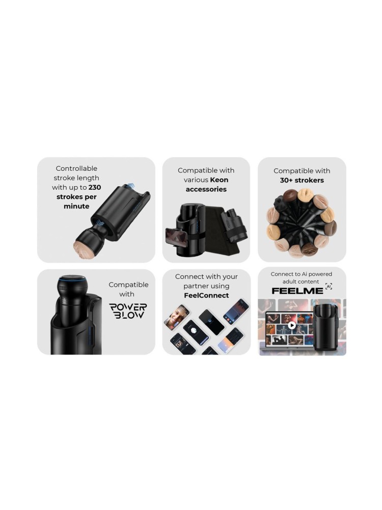 Masturbator Keon Wifi Combo Set by Kiiroo (stroker included)