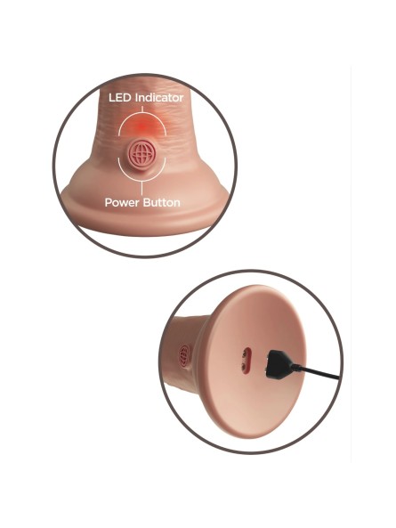 Dildo 15 cm 6 Inch Dual Density Vibe Cock Light King Cock Elite