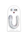 Podwójne dildo 34 cm Clear Medium Double Trouble King Cock