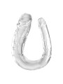 Podwójne dildo 44 cm Clear Large Double Trouble King Cock