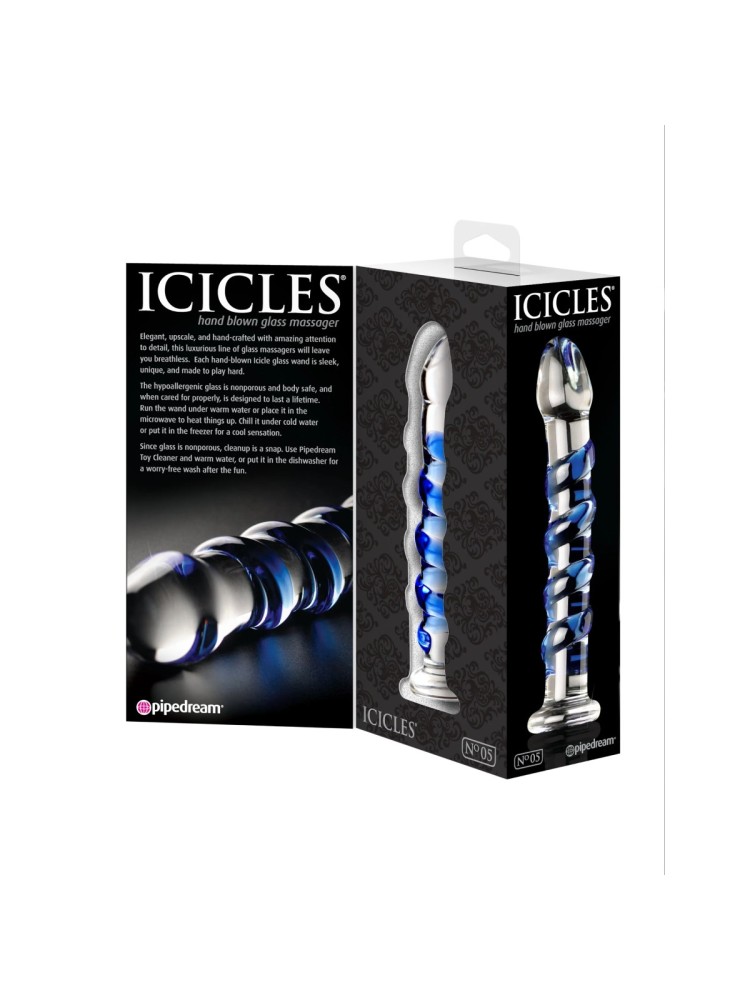 Luksusowy szklany masażer No.5 Massager Icicles