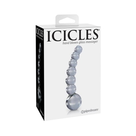 Luksusowy szklany masażer No.66 Transparent Icicles