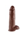 Dildo 31 cm Cock 12 inch w/balls brown King Cock