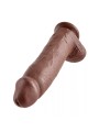 Dildo 31 cm Cock 12 inch w/balls brown King Cock