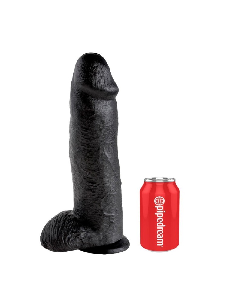 Dildo 31 cm Cock 12 inch w/balls black King Cock