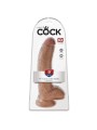 Dildo 23 cm Cock 9 inch w/balls Tan King Cock