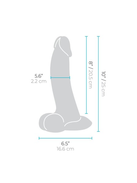 Dildo 25 cm Slipskin 10 Inch Curvy B-Vibe