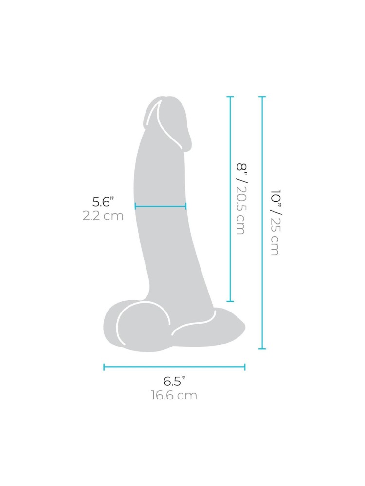 Dildo 25 cm Slipskin 10 Inch Curvy B-Vibe