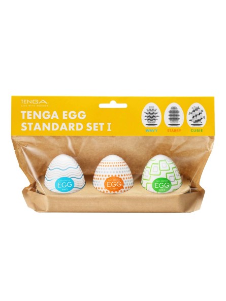 Zestaw 3 masturbatorów Egg Standard 3 Pack 1 Tenga