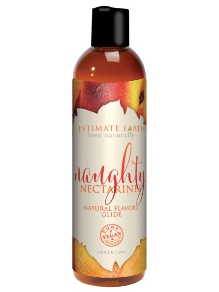 Naughty Nectarines Natural Flavors Glide 120Ml Intimate Earth