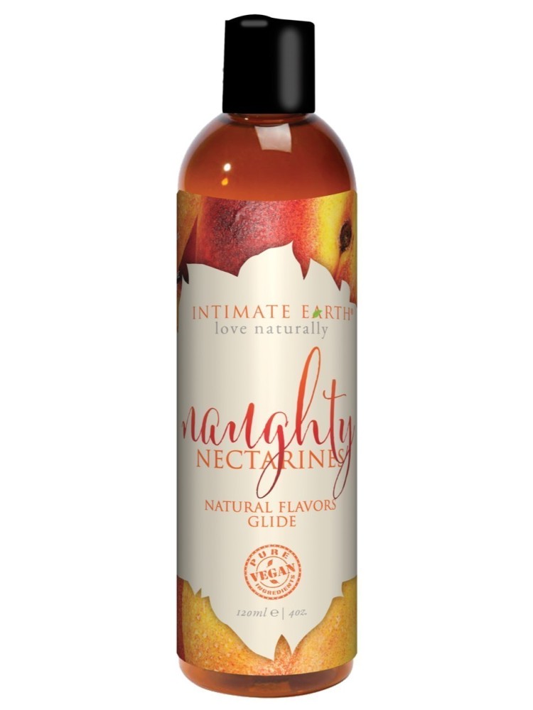 Naughty Nectarines Natural Flavors Glide 120Ml Intimate Earth