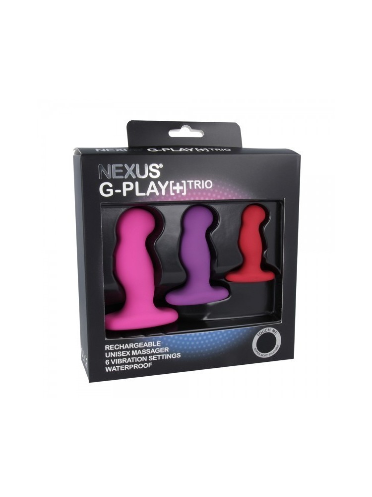 Zestaw Trzech Wibrujących Masażerów G-Play Trio+ Nexus