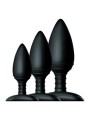 Zestaw 3 Korków Analnych Butt Plug Trio 3 Solid Silicone Butt Plugs S M L Nexus