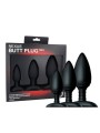 Zestaw 3 Korków Analnych Butt Plug Trio 3 Solid Silicone Butt Plugs S M L Nexus