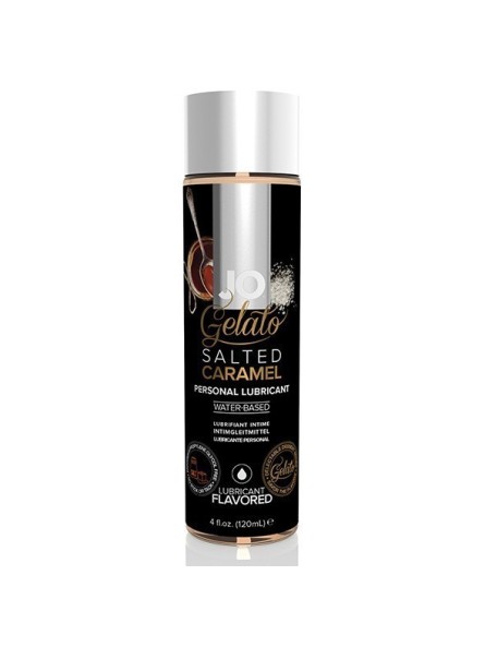 Lubrykant Jadalny O Smaku Lodów Solony Karmel Gelato Salted Caramel Lubricant Water-Based 120Ml System JO