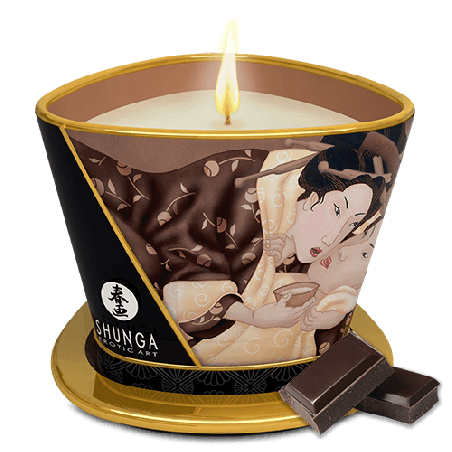 Świeca Do Masażu O Zapachu Czekoladowym Excitation Massage Candle 170 Ml Shunga